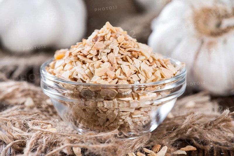 Small portion of Garlic Spice (close-up shot)