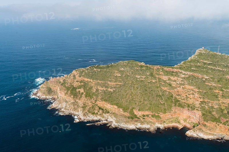 Cape Point South Africa aerial view shot from a helicopter