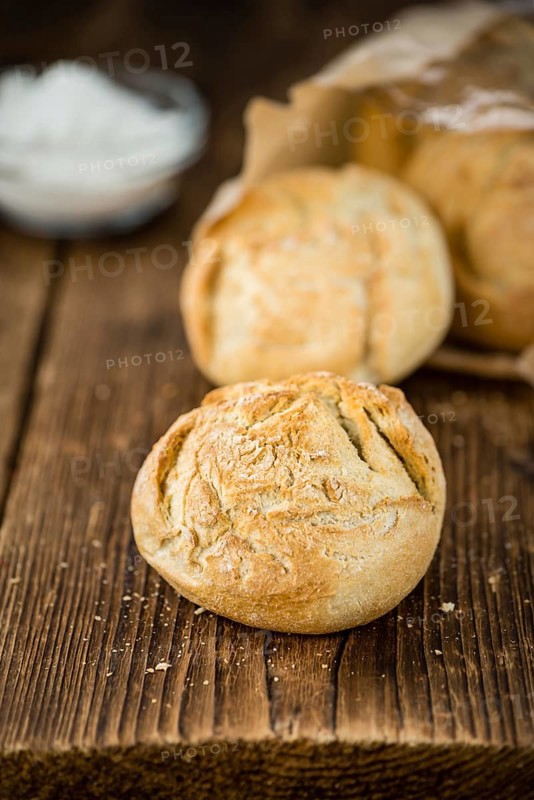 German Rolls on a vintage background as detailed close-up shot, selective focus