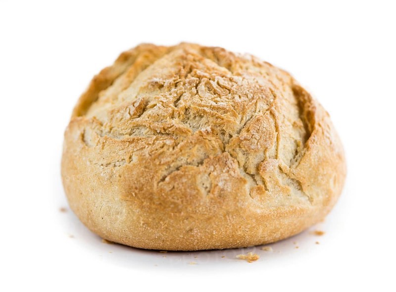 Portion of fresh made German Rolls isolated on white background