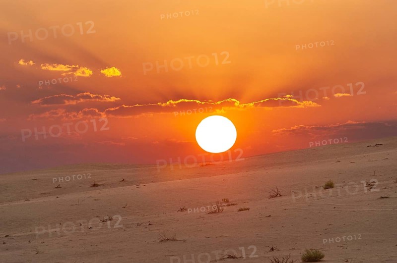 Sunset in the beautiful Omani Rub al-Chali Desert
