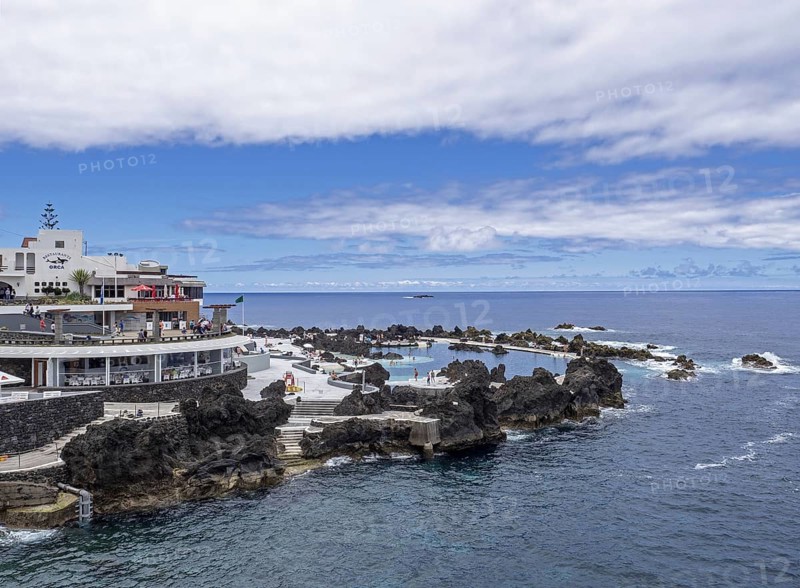 Seaside resort in Porto Moniz on the Portuguese Atlantic island of Madeira