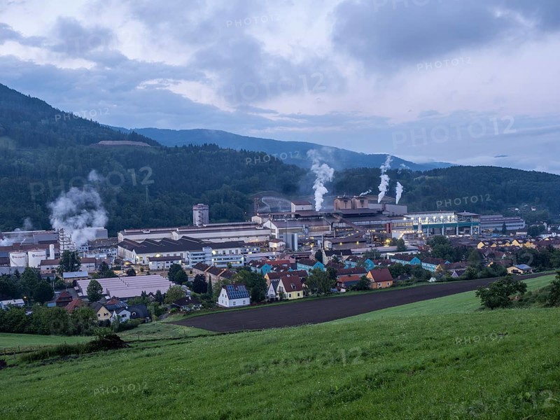 Voestalpine steelworks in the Donawitz district, known for the first application of the Linz-Donawitz process for steel production, Leoben, Styria, Austria, Europe