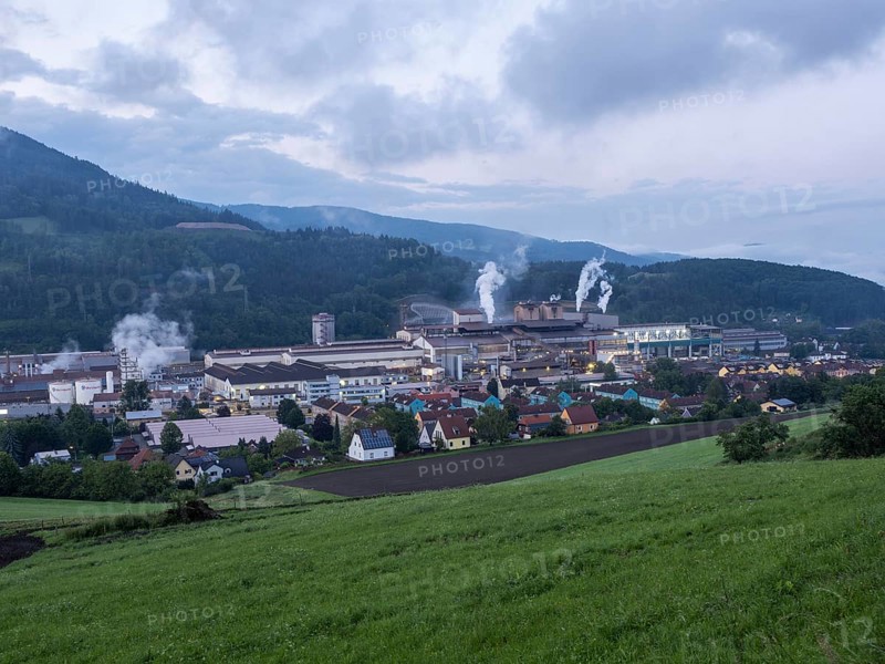 Voestalpine steelworks in the Donawitz district, known for the first application of the Linz-Donawitz process for steel production, Leoben, Styria, Austria, Europe