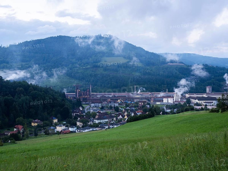 Voestalpine steelworks in the Donawitz district, known for the first application of the Linz-Donawitz process for steel production, Leoben, Styria, Austria, Europe