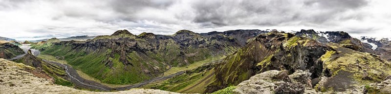Stunning shot at Eyjafjallajokull area in the western part of Iceland