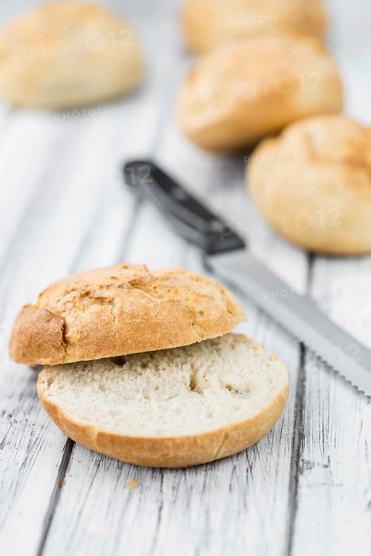 German Rolls on a vintage background as detailed close-up shot, selective focus