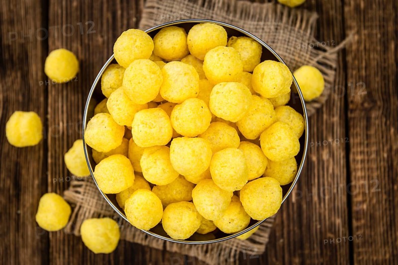 Portion of fresh made Cheese Balls (close-up shot, selective focus)
