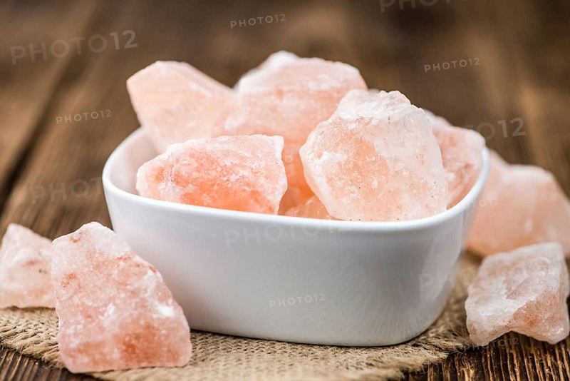 Some parts of himalayan Salt (detailed close-up shot, selective focus)