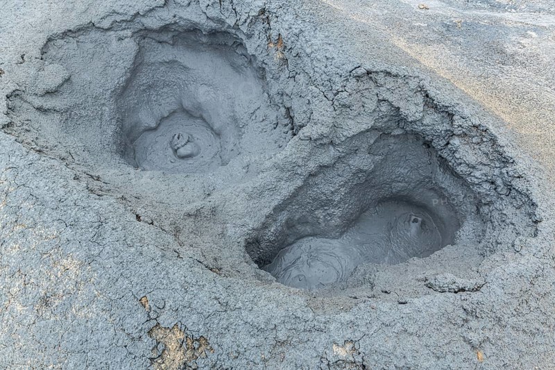 Hverir Geothermal Area (in the northern port of Iceland) during summertime