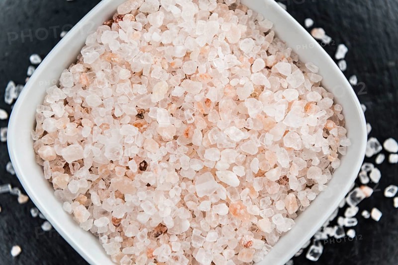 Portion of Pink Salt (close-up shot, selective focus)