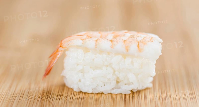 Portion of fresh made Sushi (detailed close-up shot, selective focus)