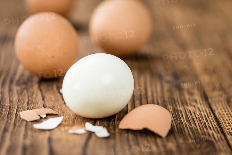 Some bolied Eggs (selective focus) as detailed close-up shot