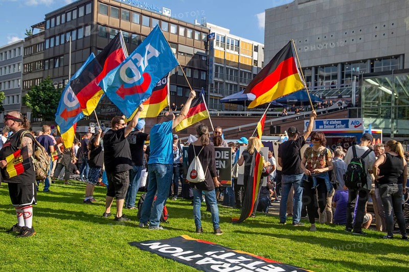 AfD rally under the slogan STOP ISLAMISM in Mannheim: A week earlier, there was a fatal knife attack by a suspected Islamist on Mannheim's market square