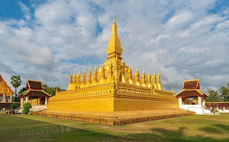 Pha That Luang stupa, Vientiane, Laos, Asia