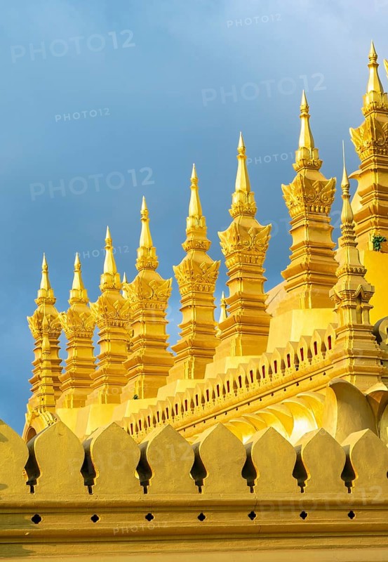 Architectural detail, Pha That Luang, Vientiane, Laos, Asia
