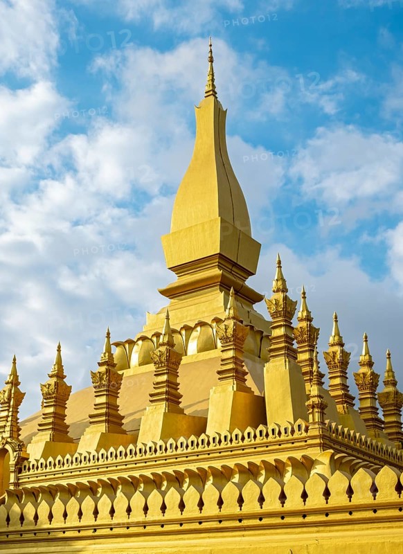 Pha That Luang stupa, Vientiane, Laos, Asia