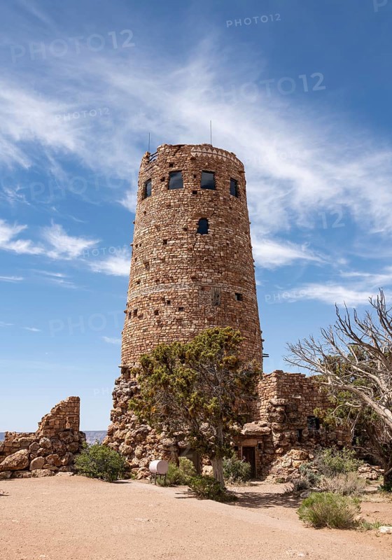 Desert View Watchtower, Grand Canyon in Arizona, USA, North America