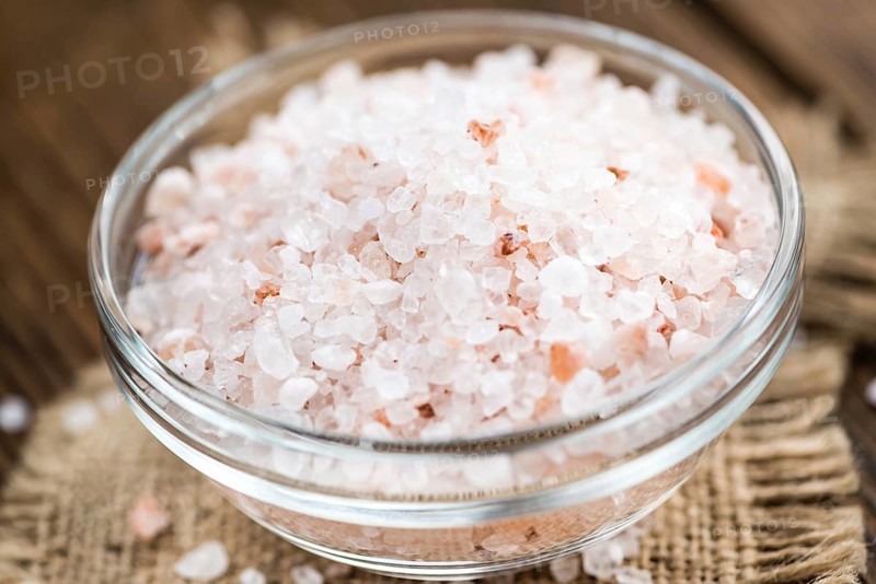 Portion of Pink Salt (close-up shot, selective focus)