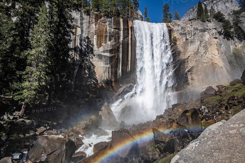 Vernal Falls in Yosemite National Park, California, USA, North America