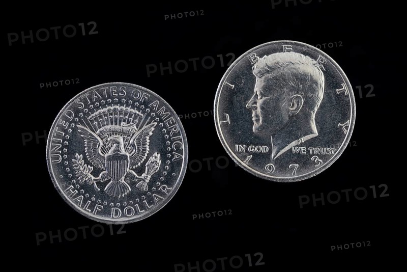 Half US Dollar, Half Dollar, 50 cent, obverse and reverse