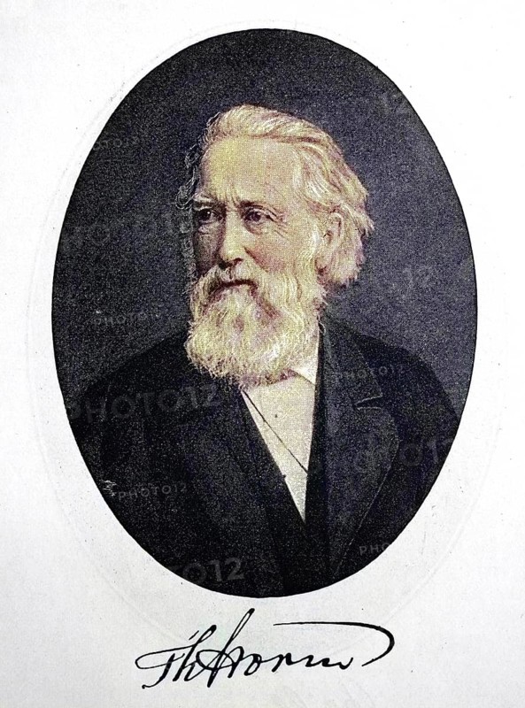 Hans Theodor Woldsen Storm, 14 September 1817, 4 July 1888, was a German writer, digital reproduction of an original from the 19th century, original date unknown