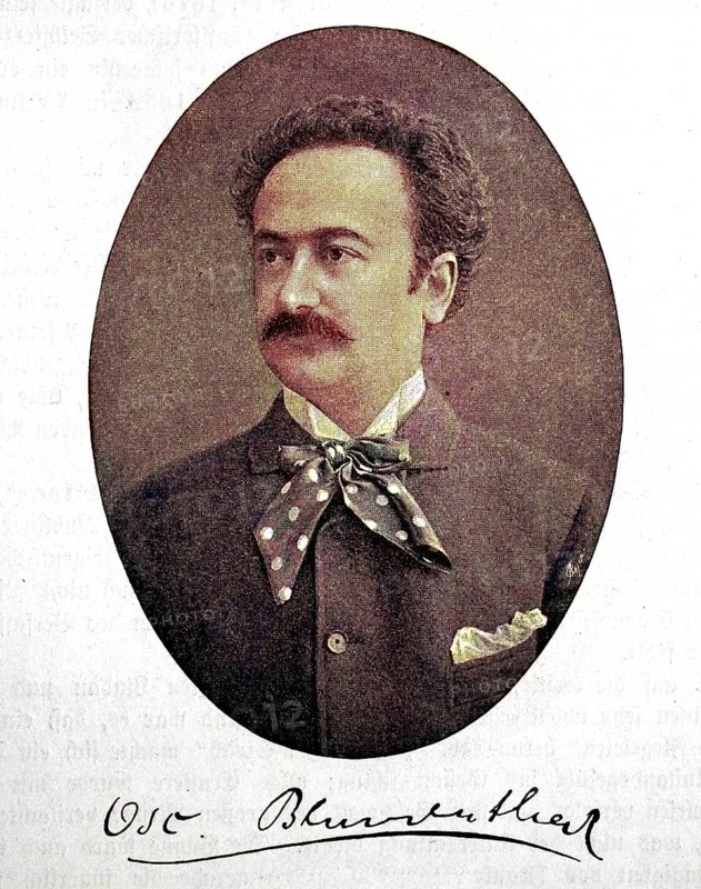 Oscar Blumenthal, also Oskar Blumenthal, 13 March 1852, 24 April 1917, was a German writer, critic and playwright, digital reproduction of an original from the 19th century, original date unknown