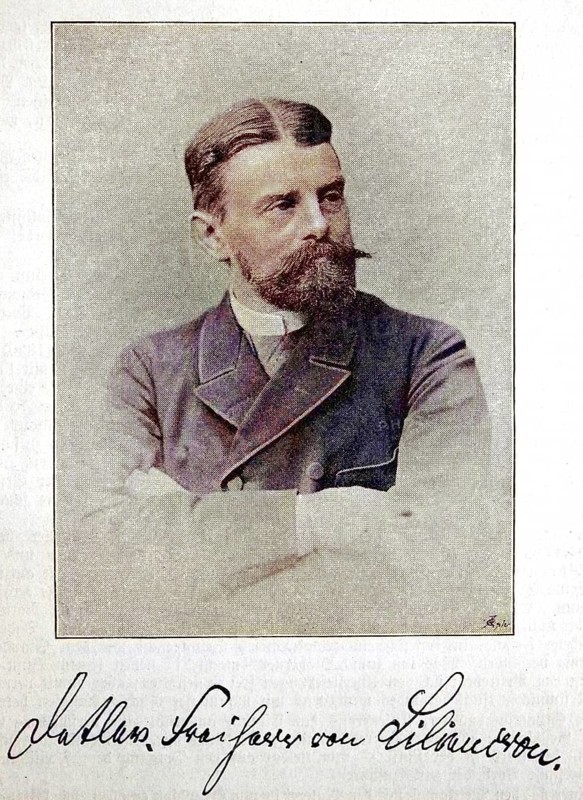 Detlev von Liliencron, actually Friedrich Adolf Axel Freiherr von Liliencron, 3 June 1844, 22 July 1909, was a German poet, prose and playwright, digital reproduction of an original from the 19th century, original date unknown