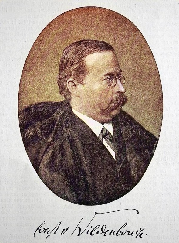 Ernst Adam von Wildenbruch, 3 February 1845, 15 January 1909, was a German writer and diplomat, digital reproduction of an original from the 19th century, original date unknown