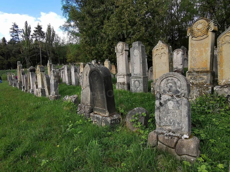 Jewish cemetery, Jewish cemetery Burgkunstadt, one of the largest Jewish country cemeteries in Bavaria, district of Lichtenfels, Upper Franconia, Germany, Europe