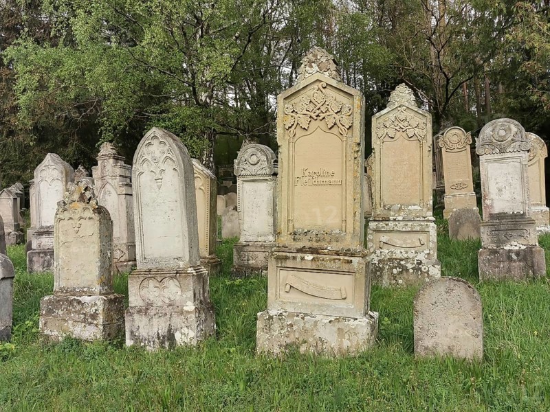 Jewish cemetery, Jewish cemetery Burgkunstadt, one of the largest Jewish country cemeteries in Bavaria, district of Lichtenfels, Upper Franconia, Germany, Europe