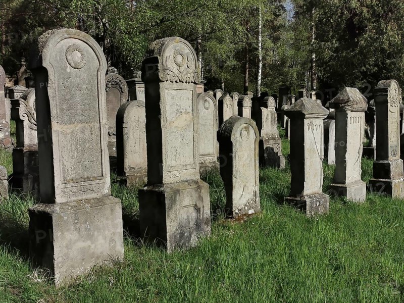 Jewish cemetery, Jewish cemetery Burgkunstadt, one of the largest Jewish country cemeteries in Bavaria, district of Lichtenfels, Upper Franconia, Germany, Europe