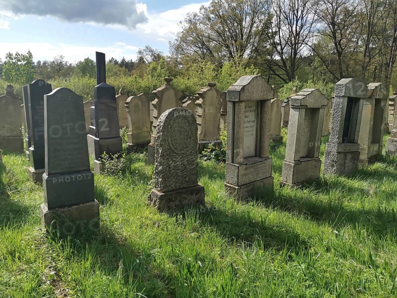 Jewish cemetery, Jewish cemetery Burgkunstadt, one of the largest Jewish country cemeteries in Bavaria, district of Lichtenfels, Upper Franconia, Germany, Europe
