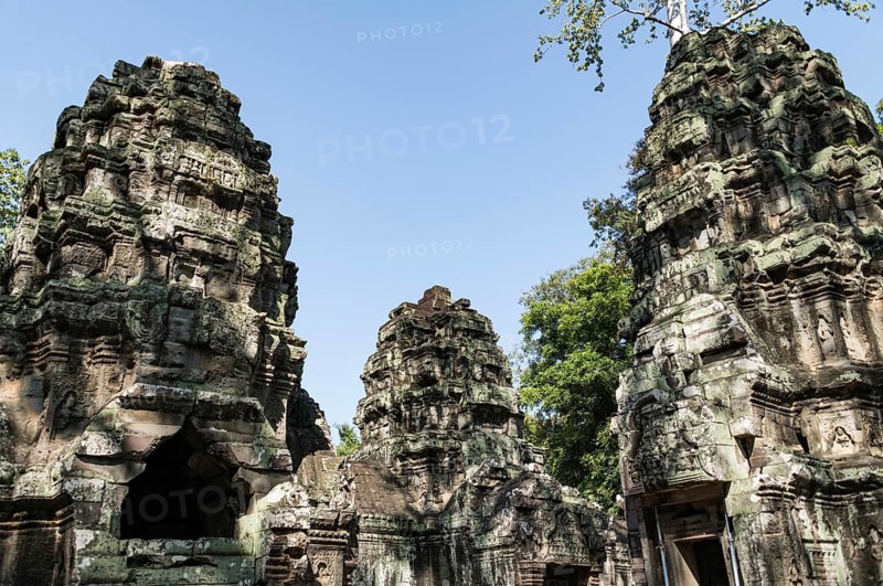 The famous Ta Prohm temple in Angkor Wat, Cambodia, Asia