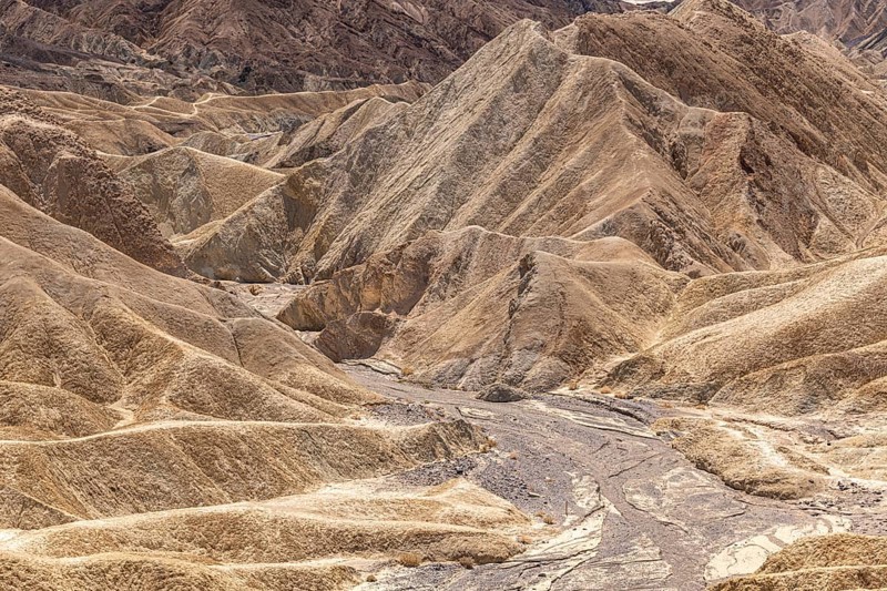 Rock Formations at Zabriskie Point, Death Valley National Park, California, USA, North America