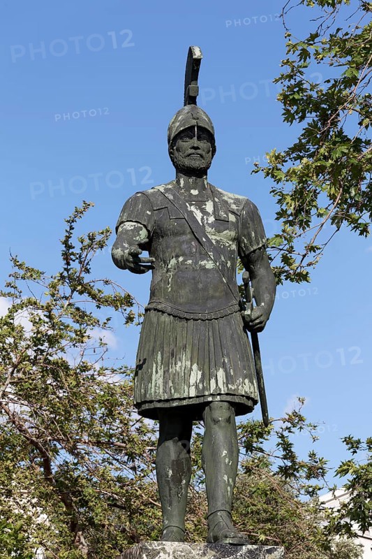 Statue of Themistocles, Athenian general and statesman in the 5th century BC, Piraeus, Athens, Greece, Europe