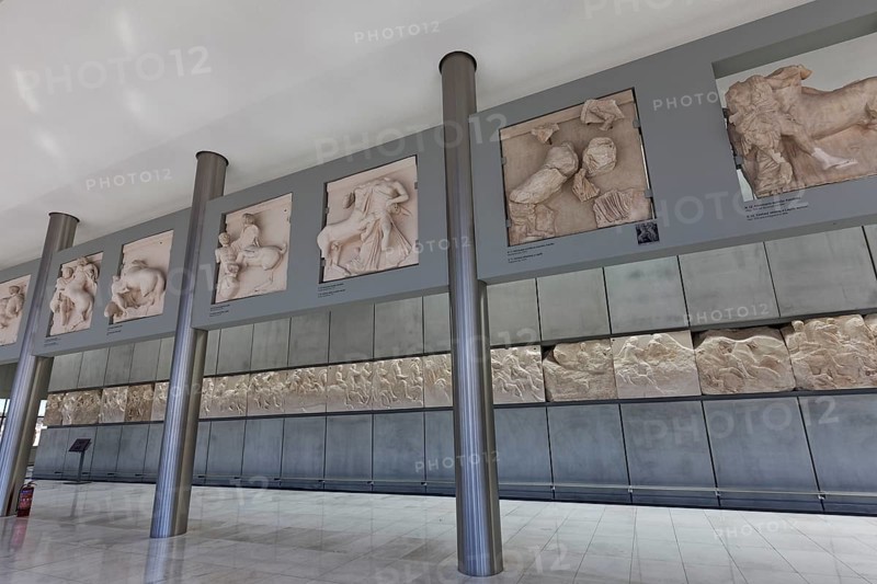 Parthenon Frieze, Acropolis Museum, Architect Bernard Tschumi, Athens, Greece, Europe