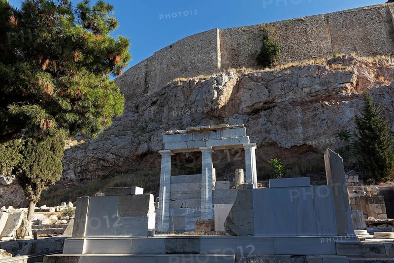 Asklepieion, Temple of Asclepius, God of Healing, Acropolis, Athens, Greece, Europe