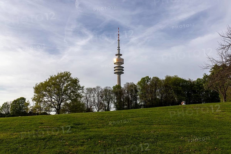 Olympic Tower, Olympic Park, Munich, Bavaria, Germany, Europe
