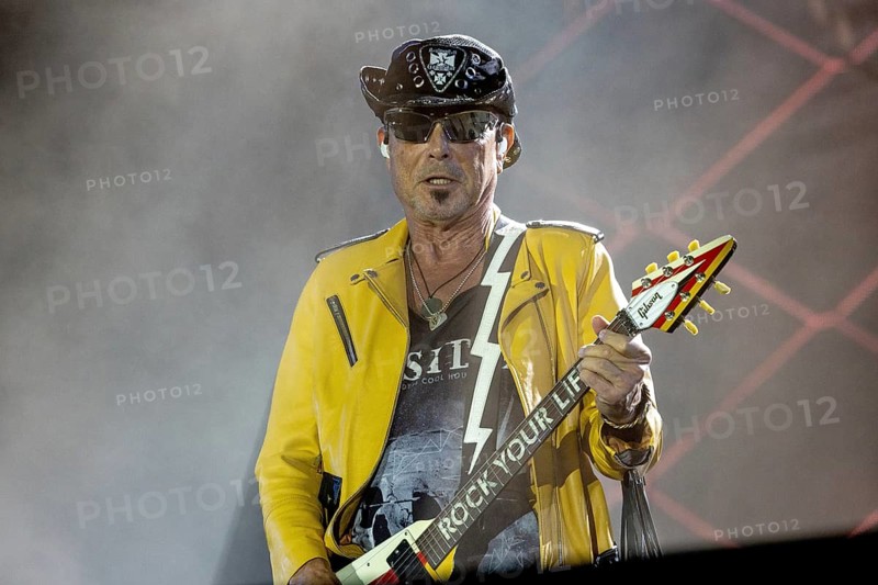 Guitarist Rudolf Schenker from the band Scorpions at the Wacken Open Air in Wacken. The traditional metal festival will take place from 31 July to 2 August 2024