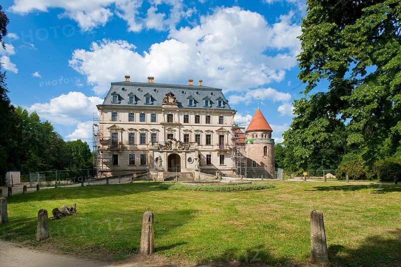 Altdöbern Castle. Major General Alexander Dietrich von Eickstedt (died  1727) acquired the property in 1712. As he found the old Renaissance building too modest, he had the previous building torn down and from 1717 the present Altdöbern Castle was built in the Baroque style., Altdöbern, Altdöbern, Brandenburg, Germany, Europe