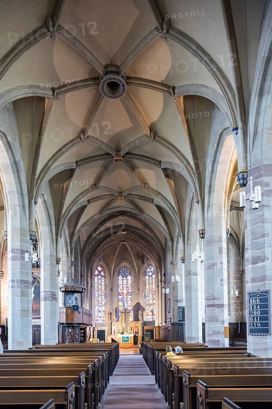 The Protestant-Lutheran church of St Servatius is one of the main churches in Duderstadt and the Untereichsfeld in the district of Göttingen in Lower Saxony, alongside the Roman Catholic basilica and provost church of St Cyriacus. It forms the western, lower end of Marktstrasse, which widens out here like a square, and is therefore also known in the town as the Unterkirche, Duderstadt, Duderstadt, Lower Saxony, Germany, Europe