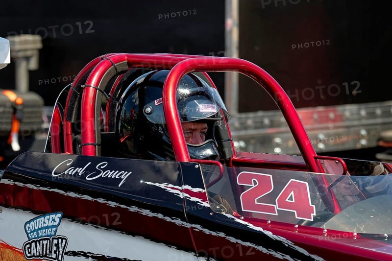 Motorsport, drag racing, pilot in a race car, Napierville, Province of Quebec, Canada, North America