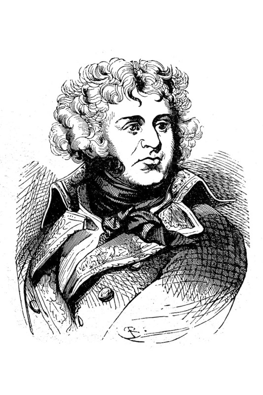Ean-Baptiste Kleber, March 9, 1753, June 14, 1800, was a general in the French revolutionary armies / Jean-Baptiste Kleber, 9. März 1753, 14. Juni 1800, war ein General der französischen Revolutionsarmeen, Historisch, digital reproduction of an original from the 19th century
