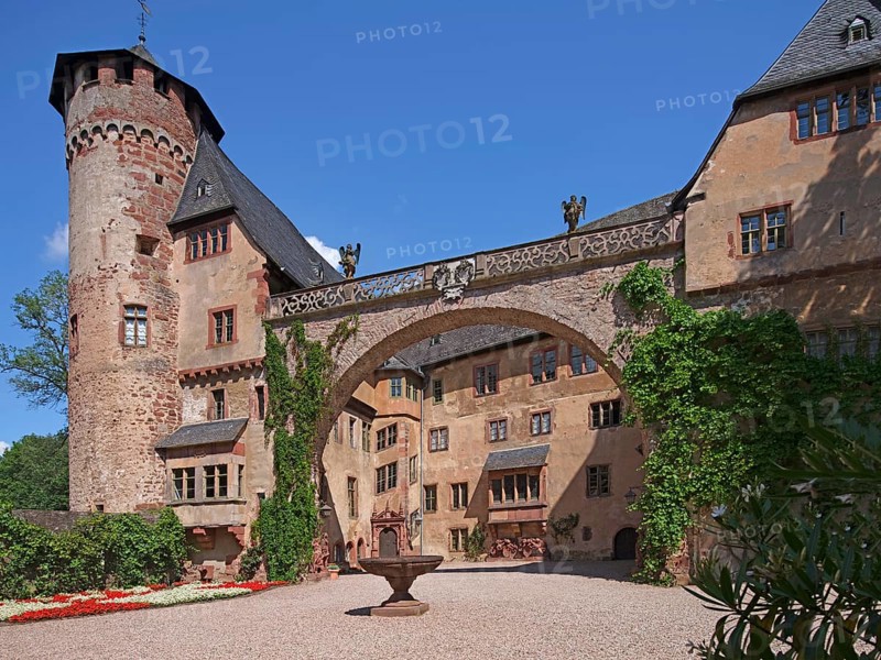 Fürstenau Castle, built from the 14th century, Michelstadt-Steinbach, Odenwaldkreis, Hesse, Germany, Europe