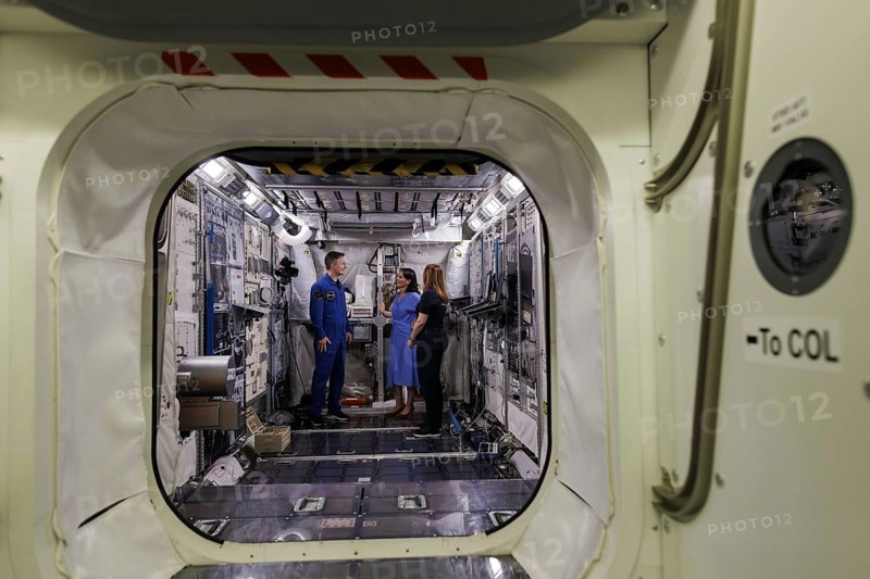 Annalena Bärbock (Alliance 90/The Greens), Federal Foreign Minister, and Matthias Maurer, German astronaut, pictured during a visit to the European Astronaut Centre of the European Space Agency (ESA) during the Foreign Minister's trip to Germany in Troisdorf, 30.07.2024