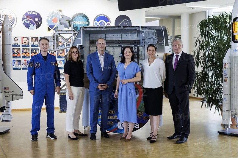 Annalena Bärbock (Bündnis 90/Die Grünen), Federal Foreign Minister, photographed during a visit to the European Astronaut Centre of the European Space Agency (ESA) during the Foreign Minister's trip to Germany in Troisdorf, 30.07.2024