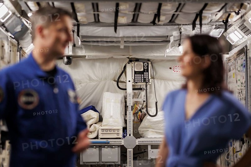 Annalena Bärbock (Alliance 90/The Greens), Federal Foreign Minister, and Matthias Maurer, German astronaut, pictured during a visit to the European Astronaut Centre of the European Space Agency (ESA) during the Foreign Minister's trip to Germany in Troisdorf, 30.07.2024