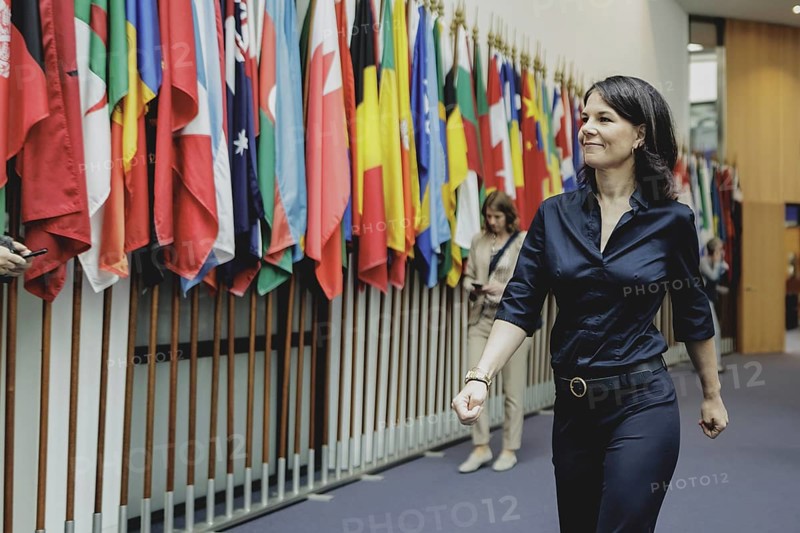 Annalena Bärbock (Alliance 90/The Greens), Federal Foreign Minister, photographed during a visit to the International Tribunal for the Law of the Sea during the Foreign Minister's trip to Germany in Hamburg, 26 July 2024. /
