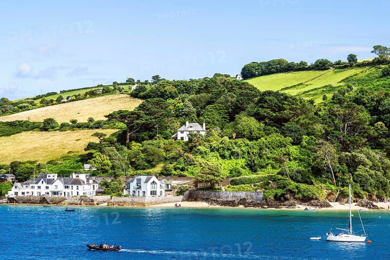 Boats and Yachts on Kingsbridge Estuary in Salcombe and Mill Bay, Batson Creek, Southpool Creek, Devon, England, United Kingdom, Europe